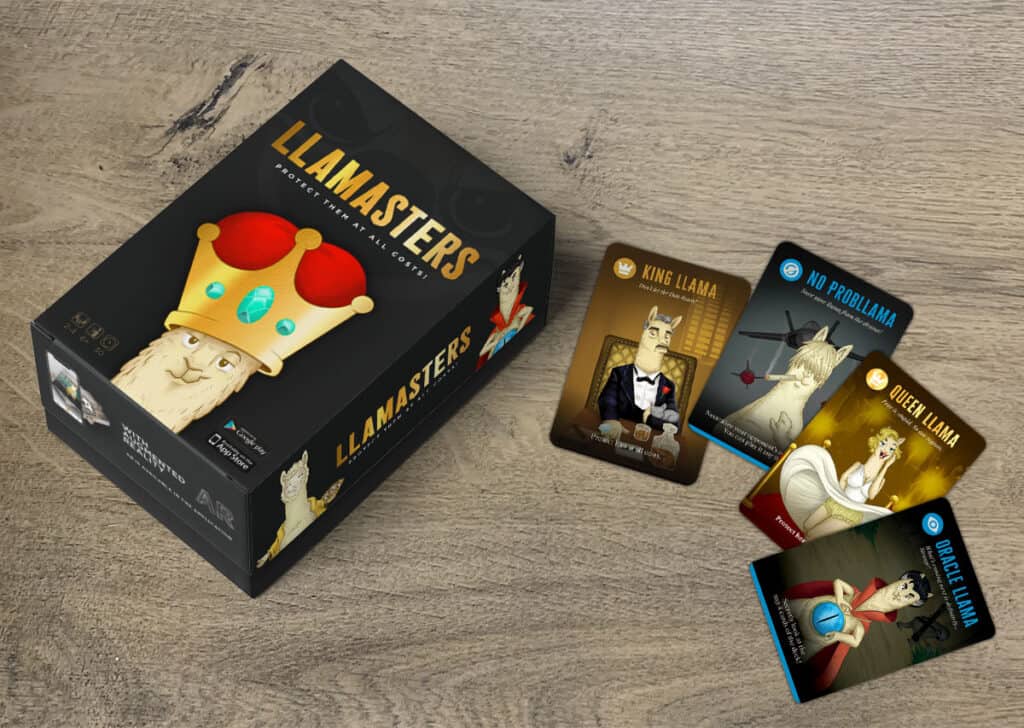 llamasters on a table